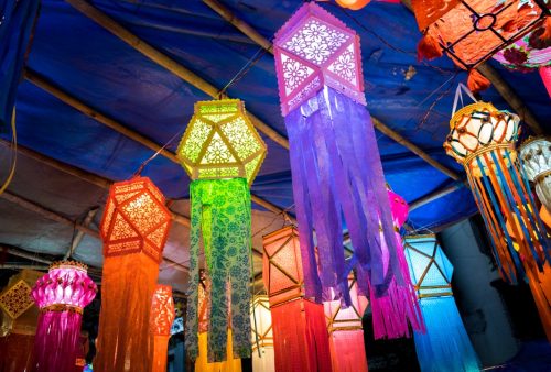 Photo Colorful lanterns