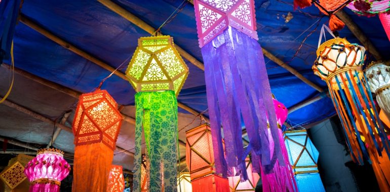 Photo Colorful lanterns